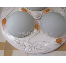 【永照吸顶灯_卧室吸顶灯三头陶瓷_圆形_现代流行风格_白底带图案玻璃】_价格报价_实拍图片_参数-好住网
