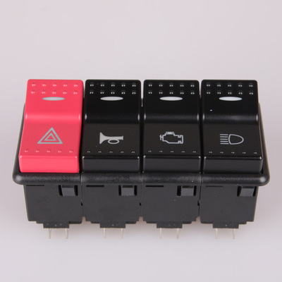 【专业经销JK997G型号汽车电器开关-汽车电器开关批发 汽车翘板开关】价格,厂家,图片,电工开关,慈溪市腾辉汽车零部件-
