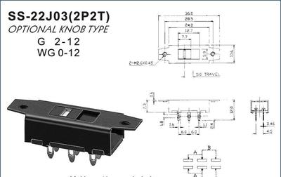 【拔动开关Slide switch SS-22J03】价格_厂家_图片