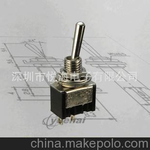 摇臂开关钮子开关拔动开关3A250VAC 6A125VAC UL TUV认证图片,摇臂开关钮子开关拔动开关3A250VAC 6A125VAC UL TUV认证图片大全,深圳市悦海电子-